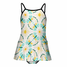 Cargar imagen en el visor de la galería, Tankini / Bañador con Volantes Estampado para Niñas NT024 Personalizado con Impresión Completa con Foto Logo Patrón Texto
