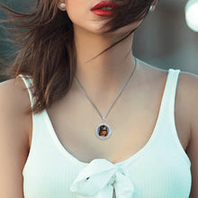 Cargar imagen en el visor de la galería, Collar de Diamantes Multicolores de Aleación para mujer SS1401003 Personalizado con texto nombre foto
