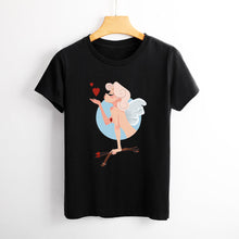 Cargar imagen en el visor de la galería, Camiseta de Mujer de Cuello Redondo Manga Corta FS0803006 Personalizada con Foto Logo Patrón Texto

