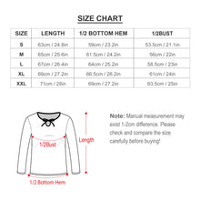 Cargar imagen en el visor de la galería, Blusa Camiseta de Manga Larga con Lazo de Moda para Mujer NZ104 Personalizada con Impresión Completa de una imagen con Foto Logo Patrón Texto
