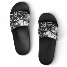 Cargar imagen en el visor de la galería, Zapatillas de baño antideslizantes de PVC blanco negro para hombre mujer FS0807021 Personalizadas con Impresión Completa con Foto Logo Patrón Texto
