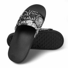 Cargar imagen en el visor de la galería, Zapatillas de baño antideslizantes de PVC blanco negro para hombre mujer FS0807021 Personalizadas con Impresión Completa con Foto Logo Patrón Texto
