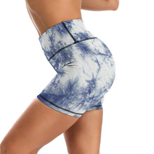 Cargar imagen en el visor de la galería, Pantalones Cortos de Yoga de Ejercicio Deporte para Mujer Y09A Personalizados con Impresión Completa de múltiples imágenes con Foto Logo Patrón Texto
