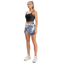 Cargar imagen en el visor de la galería, Pantalones Cortos de Yoga de Ejercicio Deporte para Mujer Y09A Personalizados con Impresión Completa de múltiples imágenes con Foto Logo Patrón Texto
