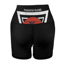 Cargar imagen en el visor de la galería, Pantalones Cortos de Yoga Mallas Deportivas Fitness Entrenamiento Cintura Alta para Mujer Y10A con Diseño Personalizados con Impresión Completa de una imagen con Foto Logo Patrón Texto
