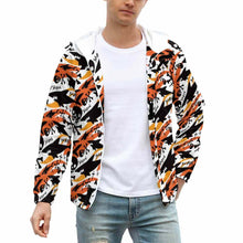 Cargar imagen en el visor de la galería, Chaqueta con Capucha Velcro de Deporte Multifuncional de Primavera Otoño Invierno para hombre A541 Personalizada con Impresión Completa de una imagen con Foto Logo Patrón Texto
