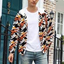 Cargar imagen en el visor de la galería, Chaqueta con Capucha Velcro de Deporte Multifuncional de Primavera Otoño Invierno para hombre A541 Personalizada con Impresión Completa de una imagen con Foto Logo Patrón Texto
