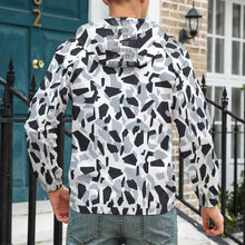 Cargar imagen en el visor de la galería, Chaqueta ligera con velcro deportiva con capucha para hombre A541 Personalizada con Impresión Completa de una imagen con Foto Logo Patrón Texto
