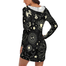 Cargar imagen en el visor de la galería, Vestido con Capucha para Uso en Hogar de Casa Ropa de dormir para Mujeres QZ6056 con Diseño Personalizado con Impresión Completa de una imagen con Foto Logo Patrón Texto
