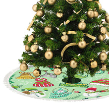 Cargar imagen en el visor de la galería, Falda de Árbol de Navidad con Borla de Felpa con Diseño Personalizado con Tus Fotos o Textos
