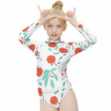 Cargar imagen en el visor de la galería, Traje de Baño de Surfing de Manga Larga Dividido para Niñas NT020 Personalizado con Impresión Completa con Foto Logo Patrón Texto

