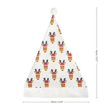 Cargar imagen en el visor de la galería, Gorro de Papá Noel de Felpa Corta con Diseño Personalizado de Tus Patrones o Nombres Online
