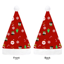 Cargar imagen en el visor de la galería, Gorro de Papá Noel para Adultos de Poliéster con Diseño Personalizado de Tu Foto o Texto

