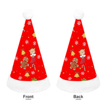 Cargar imagen en el visor de la galería, Gorro de Papá Noel para Niños de Poliéster con Diseño Personalizado de Tu Texto o Imagen
