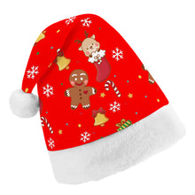 Cargar imagen en el visor de la galería, Gorro de Papá Noel para Niños de Poliéster con Diseño Personalizado de Tu Texto o Imagen
