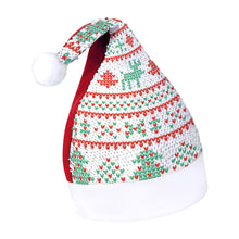 Cargar imagen en el visor de la galería, Gorros de Papá Noel con Lentejuelas con Diseño Personalizado de Tu Nombre o Imagen
