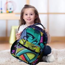 Cargar imagen en el visor de la galería, Mochila con estampado de 8 imágenes, mochila escolar impermeable para niños, niñas, adolescentes, personalizada con texto de patrón de foto
