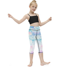 Cargar imagen en el visor de la galería, Leggings Deportivos de Ejercicio Pantalones Cortos de Yoga para Niños Niñas Chicas NT10 Personalizados con Impresión Completa con Foto Logo Patrón Texto
