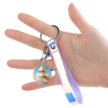 Cargar imagen en el visor de la galería, Llavero con Pulsera de Láser con Diseño Personalizado de Tu Texto o Foto
