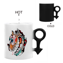 Cargar imagen en el visor de la galería, JJ0520021 Mug de Color para Pareja con Impresión Térmica de Diseño Personalizado con Tus Fotos o Nombres Online
