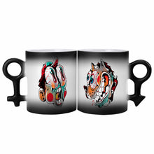 Cargar imagen en el visor de la galería, JJ0520021 Mug de Color para Pareja con Impresión Térmica de Diseño Personalizado con Tus Fotos o Nombres Online
