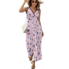 Cargar imagen en el visor de la galería, Vestido sin Manga con Cuello en V para Mujer NZ028 Personalizado con Impresión Completa con Foto Logo Patrón Texto
