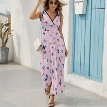 Cargar imagen en el visor de la galería, Vestido sin Manga con Cuello en V para Mujer NZ028 Personalizado con Impresión Completa con Foto Logo Patrón Texto
