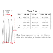 Cargar imagen en el visor de la galería, Vestido sin Manga con Cuello en V para Mujer NZ028 Personalizado con Impresión Completa con Foto Logo Patrón Texto
