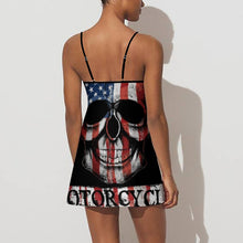 Cargar imagen en el visor de la galería, Vestido Casual Deportivo sin Mangas con Tirantes para mujer NZ049 con Diseño Personalizado con impresión completa de una imagen con Foto Logo Patrón Texto
