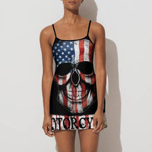 Cargar imagen en el visor de la galería, Vestido Casual Deportivo sin Mangas con Tirantes para mujer NZ049 con Diseño Personalizado con impresión completa de una imagen con Foto Logo Patrón Texto
