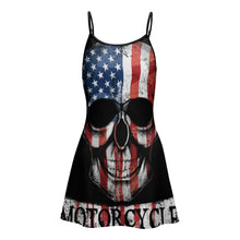 Cargar imagen en el visor de la galería, Vestido Casual Deportivo sin Mangas con Tirantes para mujer NZ049 con Diseño Personalizado con impresión completa de una imagen con Foto Logo Patrón Texto
