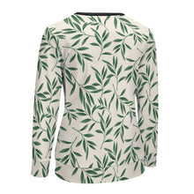 Cargar imagen en el visor de la galería, Camiseta Blusa de Moda Estilo Casual Sueltas Holgada Manga Larga Cuello Redondo para Mujer NZ051 Personalizada con Impresión Completa de múltiples imágenes con Foto Logo Patrón Texto

