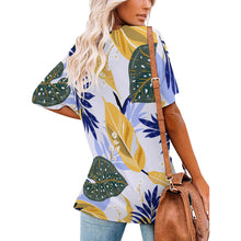 Cargar imagen en el visor de la galería, Camiseta de Manga Corta con Cuello en V para Mujer NZ109 Personalizada con Impresión Completa de una imagen con Foto Logo Patrón Texto
