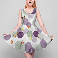 Cargar imagen en el visor de la galería, Vestido Volantes Grandes sin Mangas Cuello Redondo para mujer TQ NZ2202050 Personalizado de múltiples imágenes con impresión completa con Foto Logo Patrón Texto
