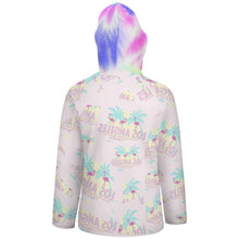 Cargar imagen en el visor de la galería, Sudadera Deportiva con Estampado Botones Capucha para mujer QH Personalizada con impresión completa de múltiples imágenes con Foto Logo Patrón Texto
