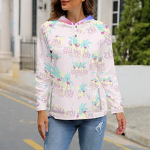 Cargar imagen en el visor de la galería, Sudadera Deportiva con Estampado Botones Capucha para mujer QH Personalizada con impresión completa de múltiples imágenes con Foto Logo Patrón Texto
