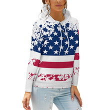 Cargar imagen en el visor de la galería, Sudadera Deportiva con Capucha y Botones para mujer QH Personalizada con impresión completa de una imagen con Foto Logo Patrón Texto
