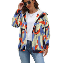 Cargar imagen en el visor de la galería, Chaqueta Corta de Manga Larga Forro Polar con Velcro de Moda Impermeable A681 Personalizada con Impresión Completa de múltiples imágenes con Foto Logo Patrón Texto
