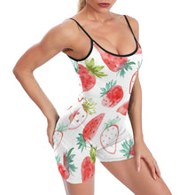 Cargar imagen en el visor de la galería, Mono para Yoga Jumpsuit Deportivo de Una Pieza para Mujer XG014 Personalizado con Impresión Completa de una imagen con Foto Logo Patrón Texto
