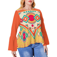 Cargar imagen en el visor de la galería, Camiseta / Blusa talla grande holgada con dobladillo irregular para mujer PL Personalizada con Impresión Completa de múltiples imágenes con Foto Logo Patrón Texto
