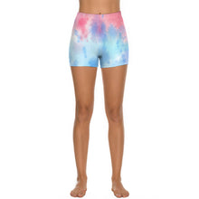 Cargar imagen en el visor de la galería, Pantalones Cortos de Yoga Cintura alta Leggings de Entrenamiento Ejercicio para mujer FS0813007 Personalizados con Impresión Completa con Foto Logo Patrón Texto
