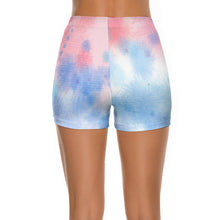 Cargar imagen en el visor de la galería, Pantalones Cortos de Yoga Cintura alta Leggings de Entrenamiento Ejercicio para mujer FS0813007 Personalizados con Impresión Completa con Foto Logo Patrón Texto
