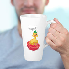 Cargar imagen en el visor de la galería, Taza Cónica con Tapa de Bambú y Cuchara de Acero Inoxidable con Diseño Personalizado Personalizada de Tus Imágenes o Textos
