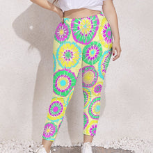 Cargar imagen en el visor de la galería, Leggings elásticos Pantalones deportivos de yoga talla grande para mujer UP Personalizados con Impresión Completa de múltiples imágenes con Foto Logo Patrón Texto
