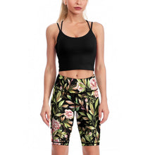 Cargar imagen en el visor de la galería, Pantalones de Yoga 1/2 Bolsillo Leggings de Yoga Cintura Alta para Mujer Y011B Personalizados con Impresión Completa de una imagen con Foto Logo Patrón Texto
