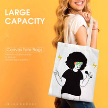 Cargar imagen en el visor de la galería, Bolsa de lona con estampado a una cara conveniente gran capacidad XB0601003 Personalizada con Foto Logo Patrón Texto
