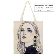 Cargar imagen en el visor de la galería, Bolsa de lona casual Big Martin 38x41CM con estampado a doble cara XB0601009 Personalizada con Foto Logo Patrón Texto
