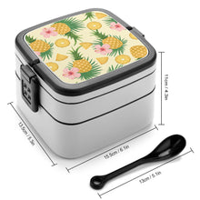 Cargar imagen en el visor de la galería, Caja de almuerzo de doble capa / Bento / Lonchera Plástica XB0602028 Personalizada con Impresión Completa con Foto Logo Patrón Texto
