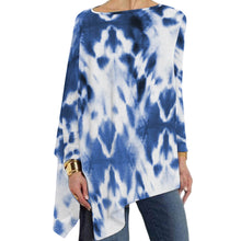 Cargar imagen en el visor de la galería, Camiseta manga larga con dobladillo irregular casual de moda para mujer XL Personalizada con Impresión Completa de una imagen con Foto Logo Patrón Texto
