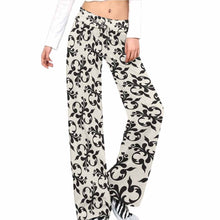 Cargar imagen en el visor de la galería, Pantalones de yoga rectos con cordones para mujer XP Personalizados con Impresión Completa de una imagen con Foto Logo Patrón Texto
